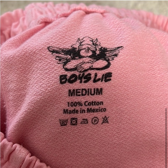 Boys Lie Pink Cotton Shorts - Picture 3 of 4